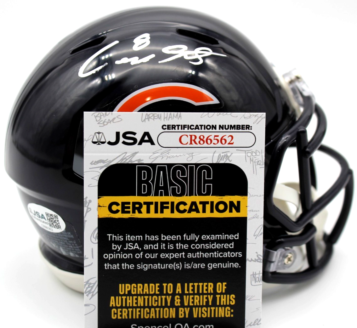 Cairo Santos Chicago Bears Signed Mini Football Helmet w/JSA COA CR86562