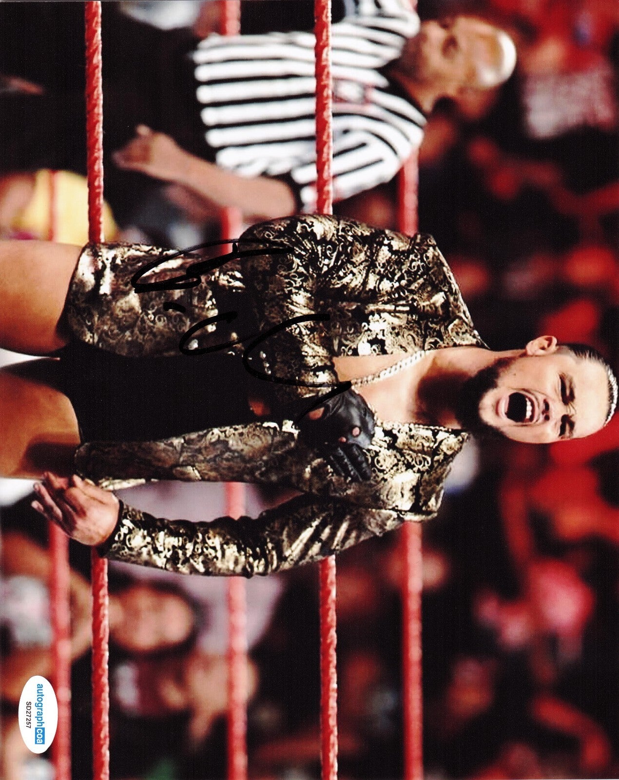 Bo Dallas Signed 8x10 Photo WWE Wrestling The Wyatt Sticks w/ACOA SD27257