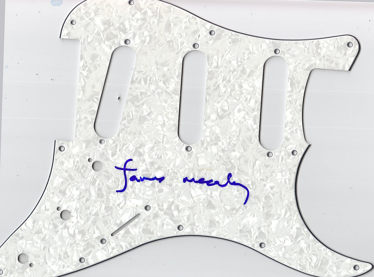 James McCartney Signed Electric Pickguard W/COA Proof Paul The Beatles Angel #2