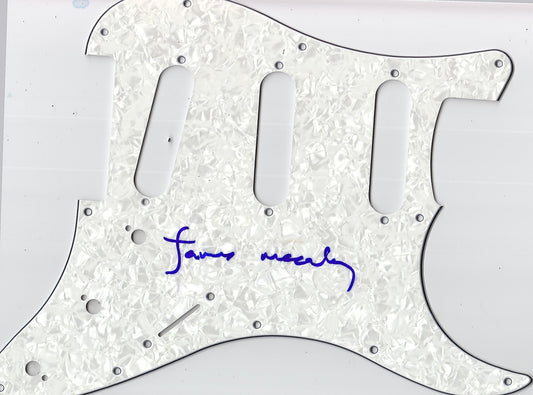 James McCartney Signed Electric Pickguard W/COA Proof Paul The Beatles Angel #2