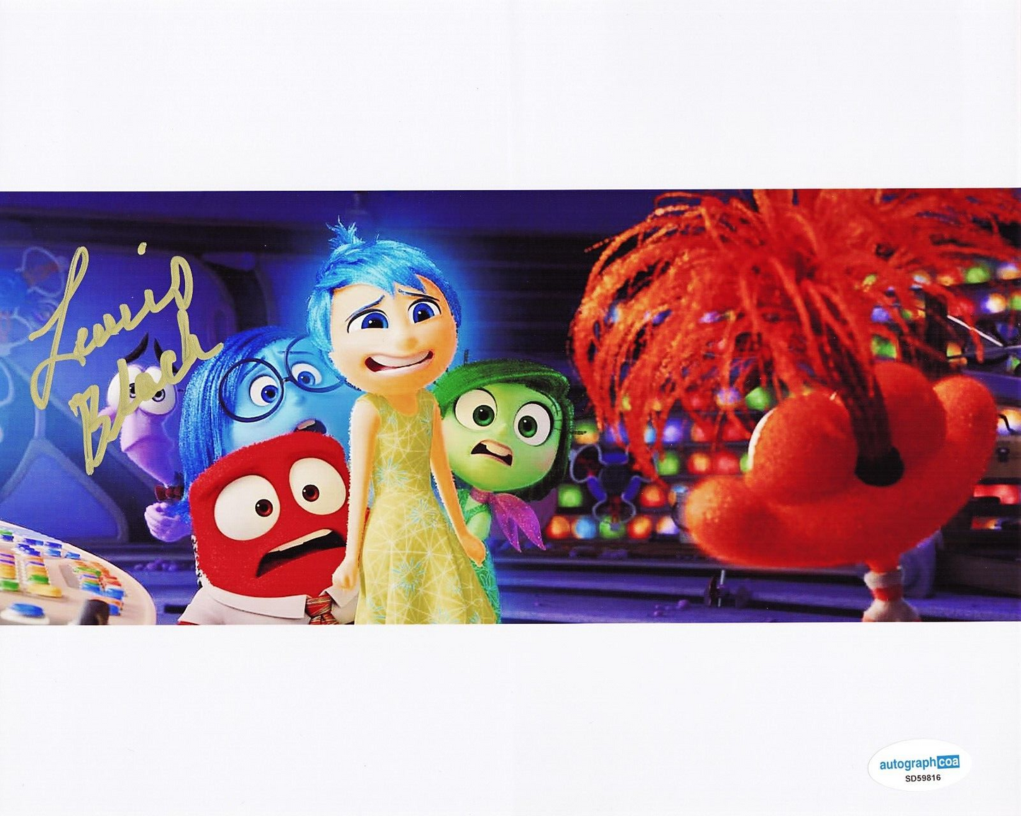 Lewis Black Inside Out 2 ANGER Signed 8x10 Photo w/ACOA SD59816