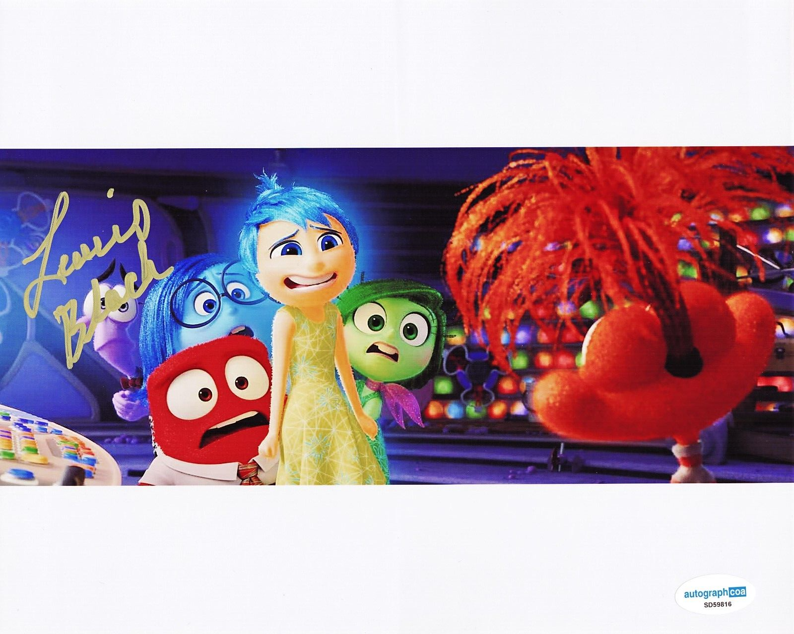 Lewis Black Inside Out 2 ANGER Signed 8x10 Photo w/ACOA SD59816