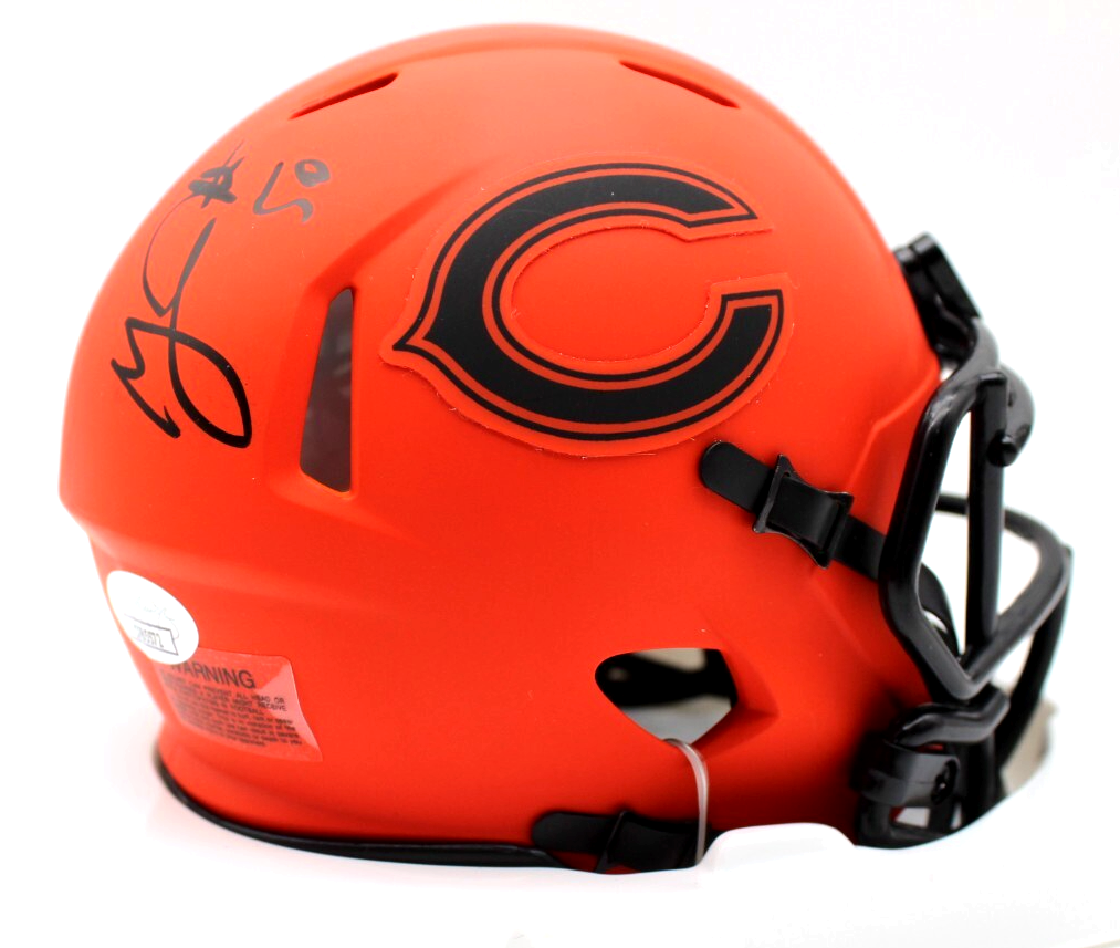 Grady Jarrett Signed Chicago Bears Rave Mini Football Helmet w/JSA COA CF85572