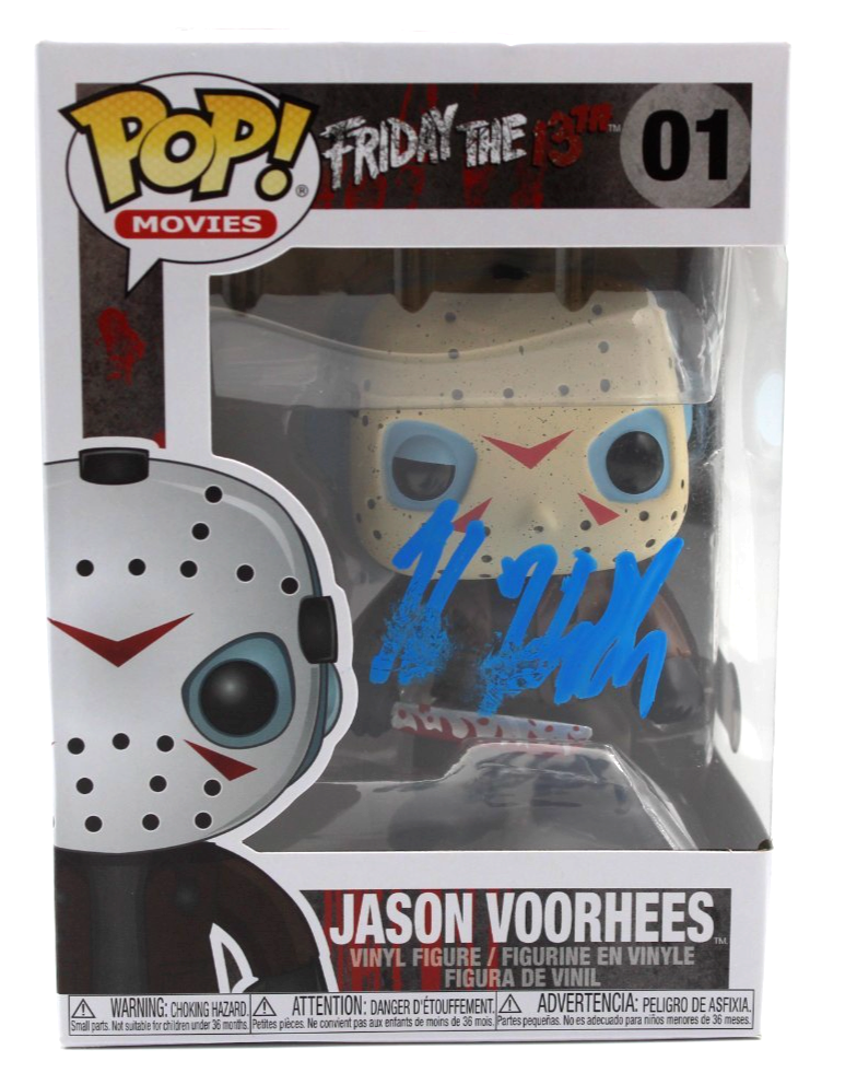 Kane Hodder Signed Friday the 13th Jason Funko Pop 01 w/Beckett COA BT56265