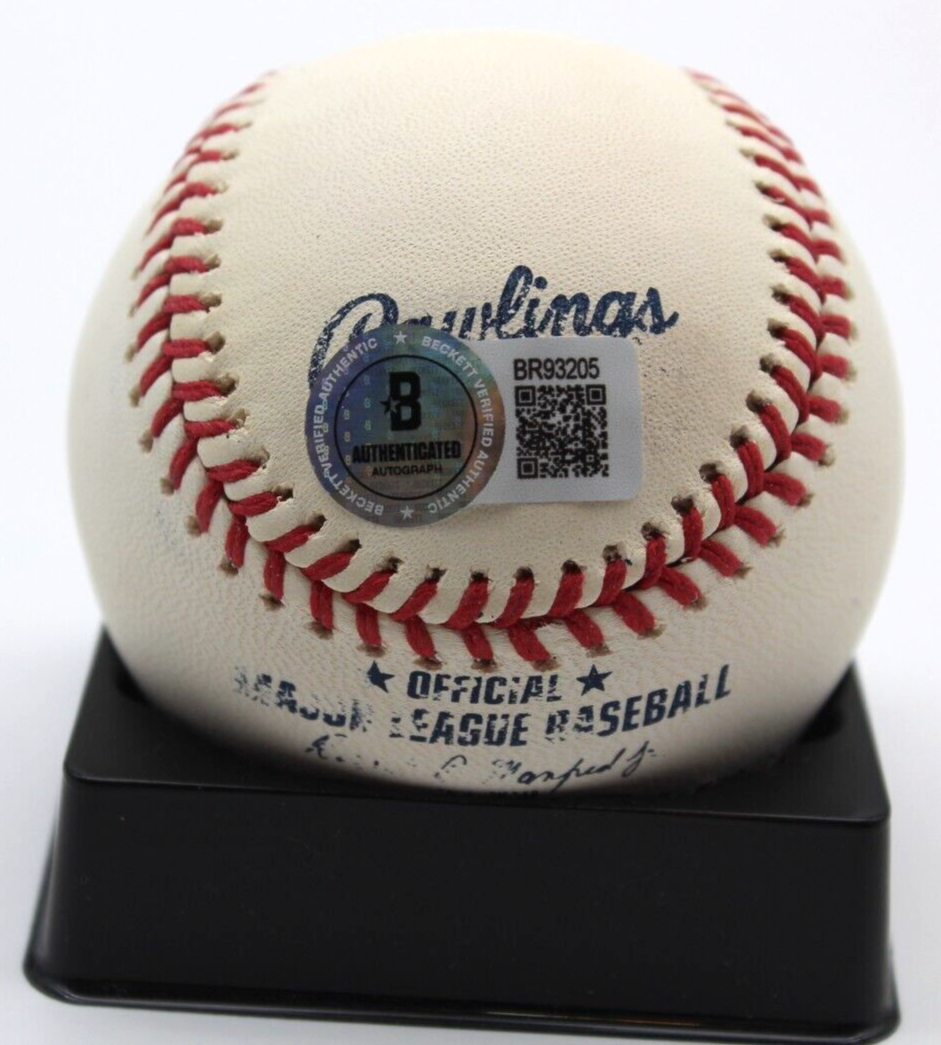 Nate Pearson Signed 2019 Futures Game Baseball Chicago Cubs w/Beckett BR93205