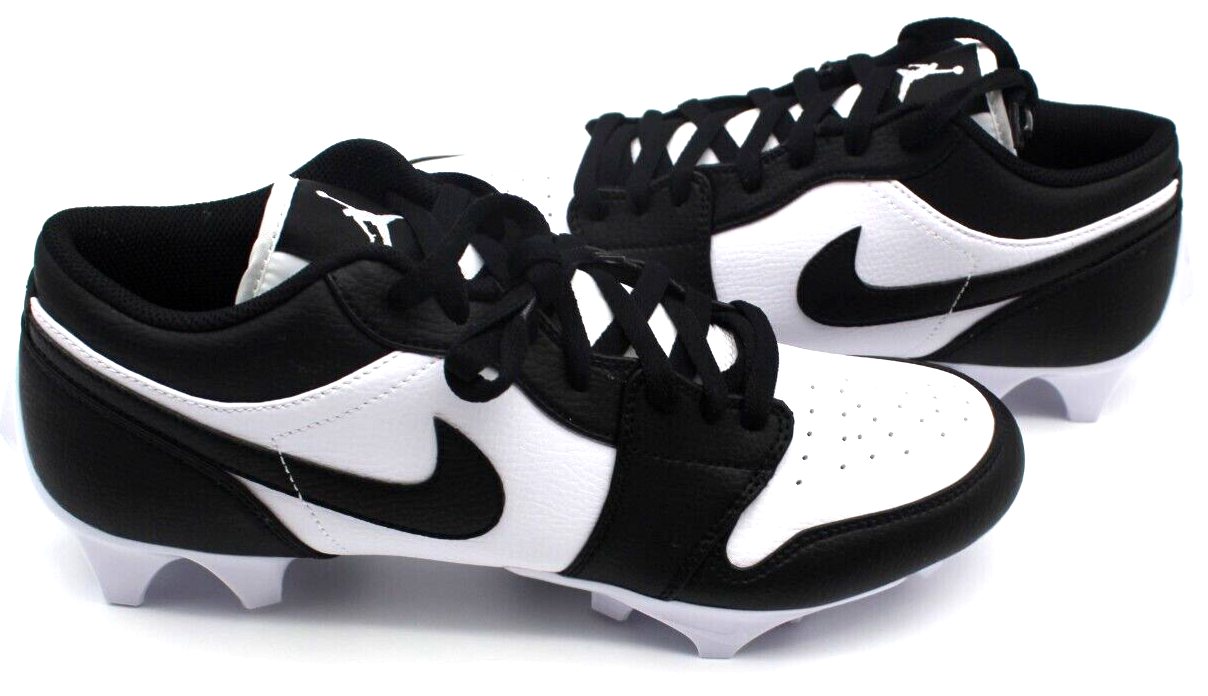 Jordan 1 Football Cleats Low TD Panda Black White FJ6245-100 NEW Size 14 New