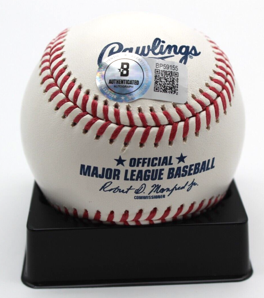 Rick Sutcliffe Signed Official Major League Baseball w/Beckett COA BP59155 Cubs