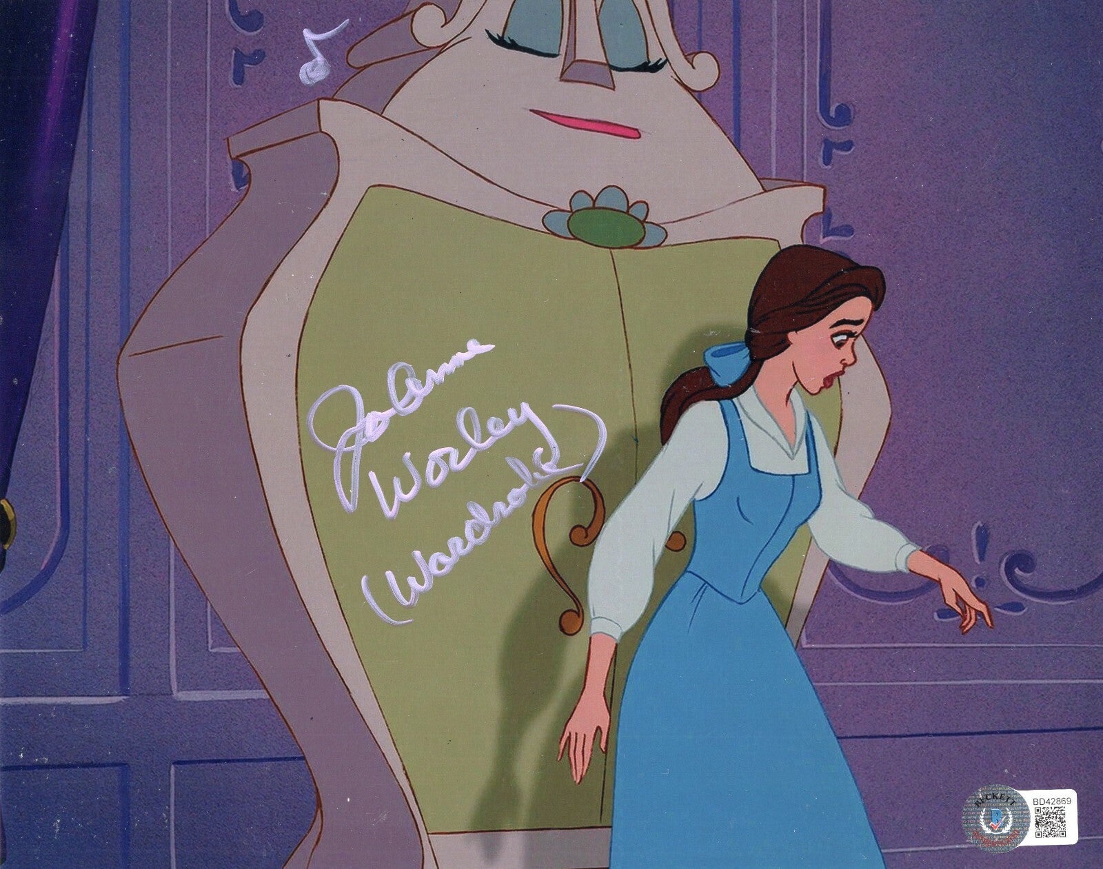 Jo Anne Worley Signed Beauty and The Beast 8x10 Photo w/Beckett COA BD42869