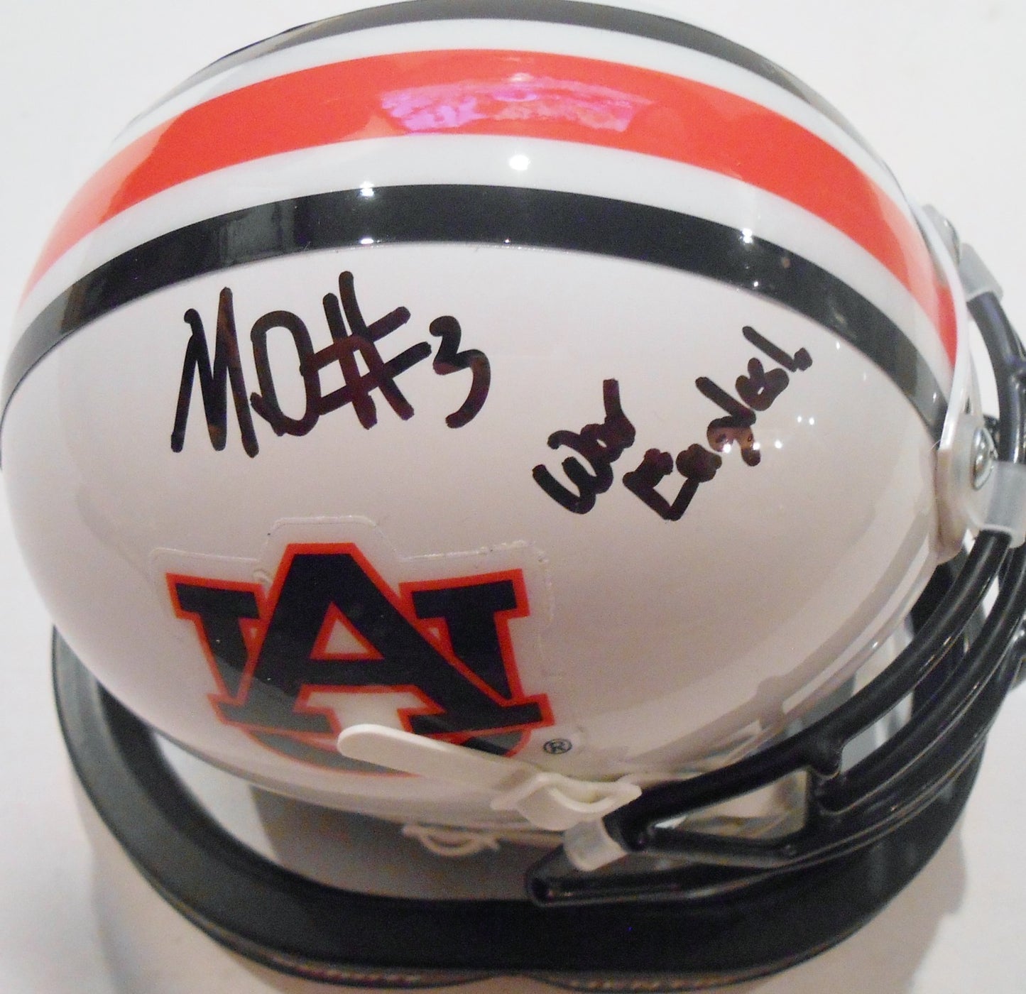 Marlon Davis Signed Auburn Tigers Mini Helmet w/COA War Eagle