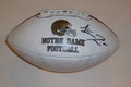 Gunner Kiel Signed Notre Dame Logo Football w/COA Proof Fightin Irish #1