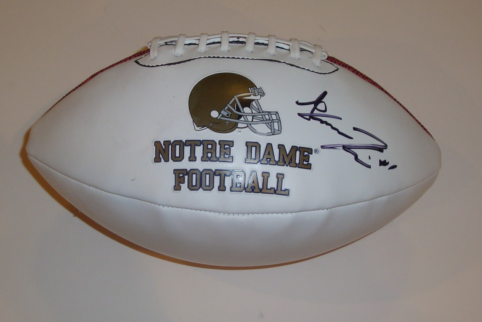 Gunner Kiel Signed Notre Dame Logo Football w/COA Proof Fightin Irish #1
