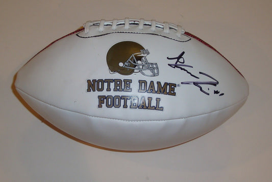 Gunner Kiel Signed Notre Dame Logo Football w/COA Proof Fightin Irish #1