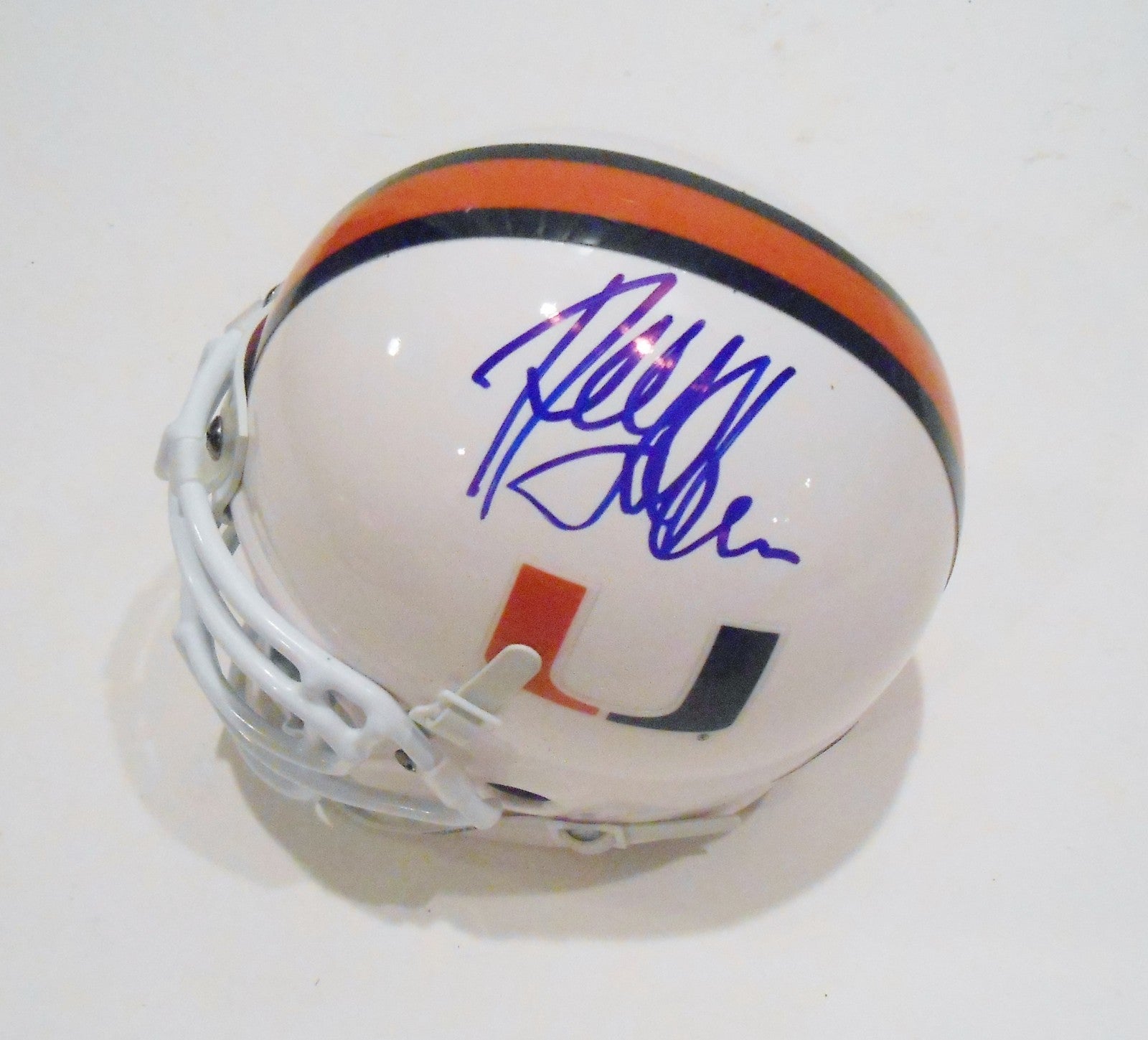 Al Golden Signed Miami Hurricanes Mini Helmet w/COA 2014 Football #1