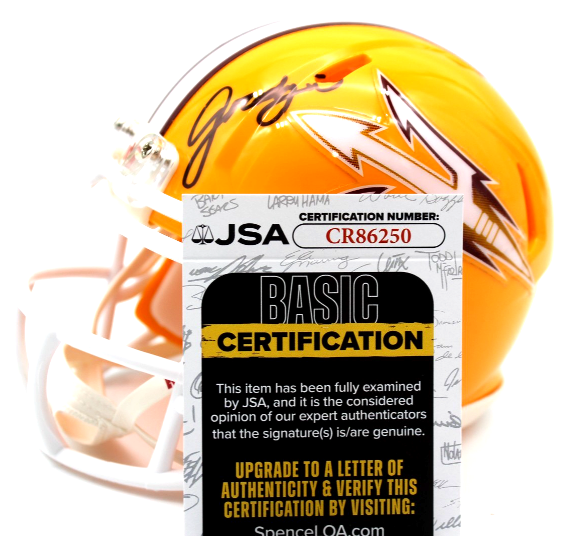 Jordan Tyson Signed Arizona State Sun Devils Mini Helmet w/JSA COA CR86250