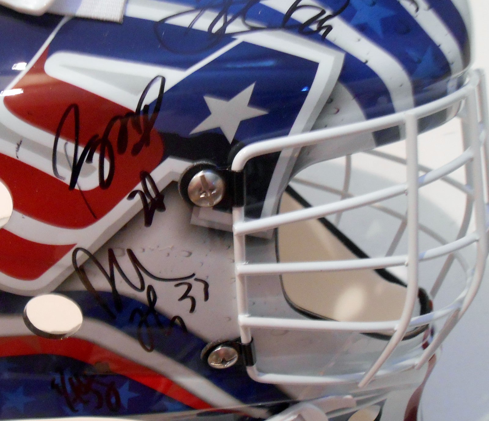 2016 World Cup of Hockey Signed Team USA Goalie Mask w/COA #1
