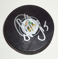 Artem Anisimov signed 2016-17 Chicago Blackhawks souvenir puck w/coa #15