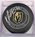 Maxime Lagace Signed 2018 Vegas Golden Knights Autograph Puck w/COA Strong #2