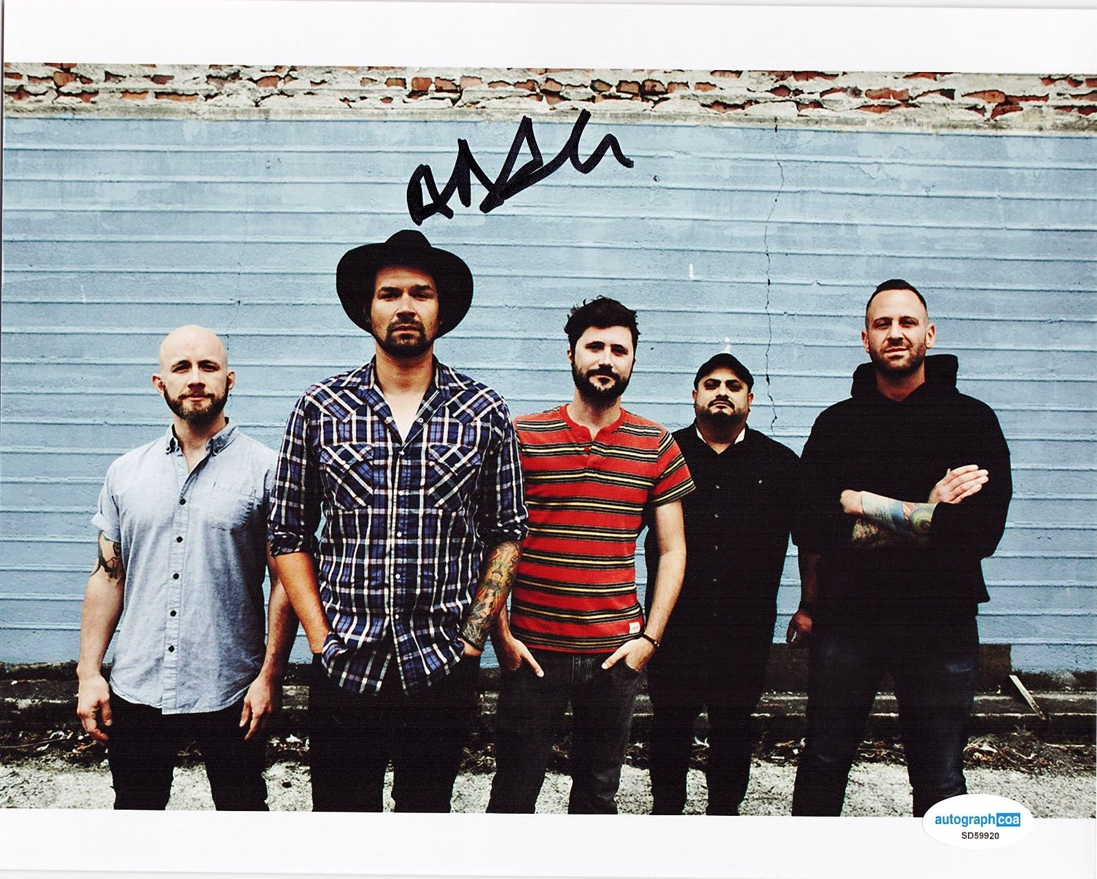 Adam Lazzara Taking Back Sunday Rock N Roll Signed 8x10 Photo w/ACOA SD59920