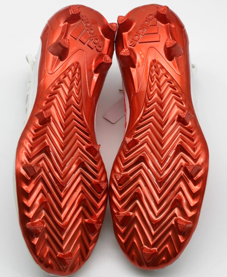Adidas Adizero 12.0 Football Cleats White Orange HP8742 Men’s Size 12 New No Box