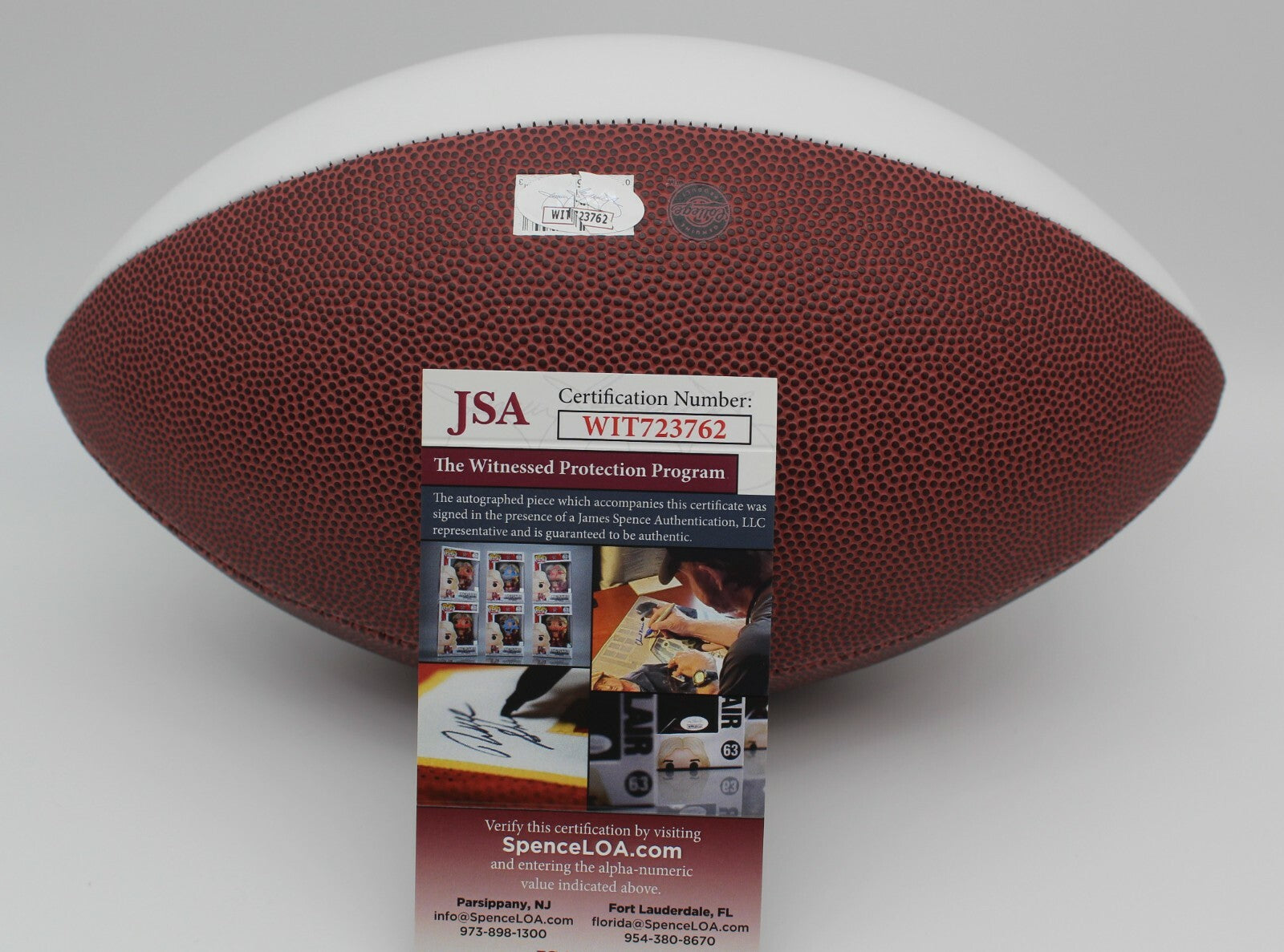 Logan Diggs Signed Notre Dame Fighting Irish Logo Football w/JSA COA Witness #1
