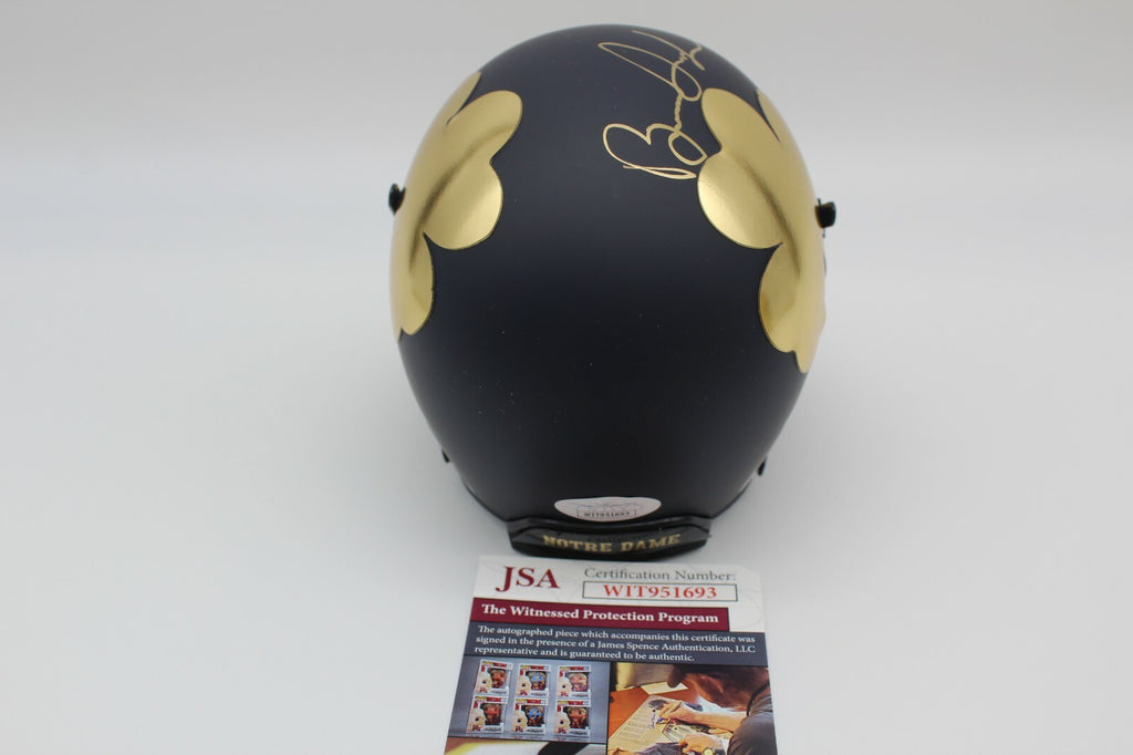 Brandon Joseph Signed Notre Dame Fighting Irish Mini Helmet w/JSA COA Witness