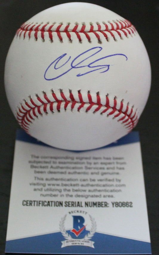 Colton Welker Colorado Rockies Signed Major League Baseball w/Beckett COA Y80662