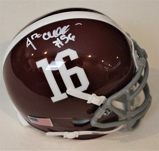 Antonio Alfano Signed Alabama Crimson Tide Mini Football Helmet W/COA #1