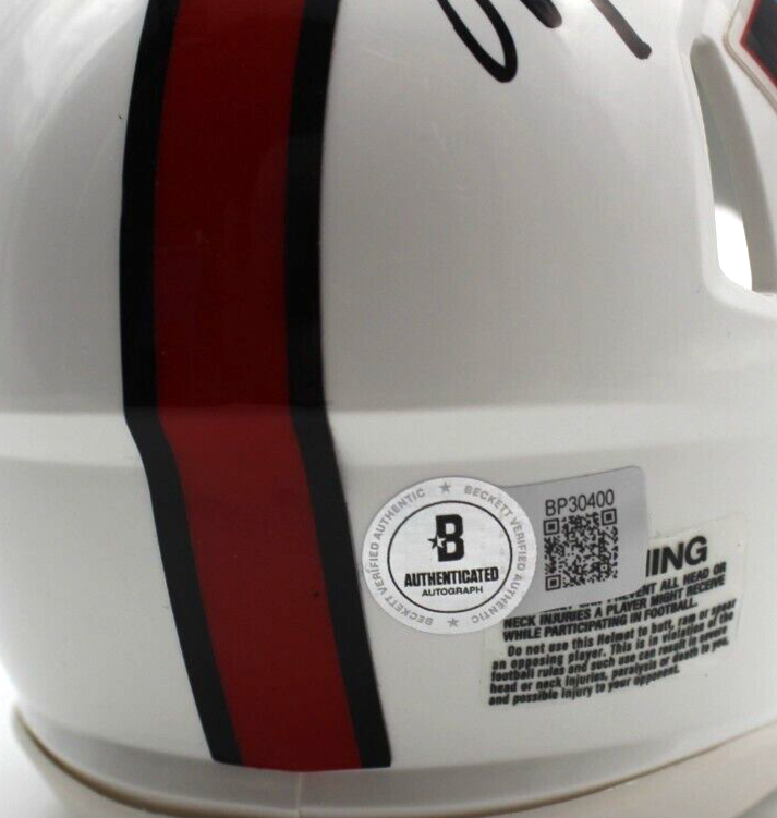 Mike Haynes Signed HOF Mini Football Helmet Raiders w/Beckett COA BP30400