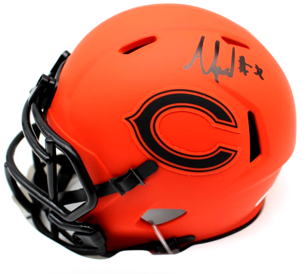 Ameer Speed Signed Chicago Bears Rave Mini Football Helmet w/JSA COA CG05047