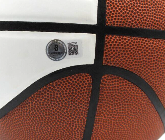 Carlos Boozer Duke Blue Devils Logo Basketball W/Beckett COA BR00338