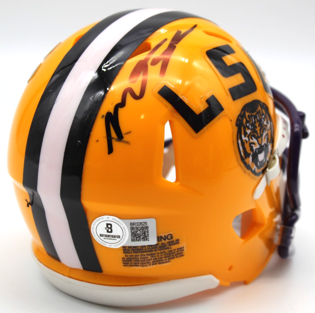 Mason Taylor Signed LSU Tigers Mini Football Helmet w/Beckett BR32625