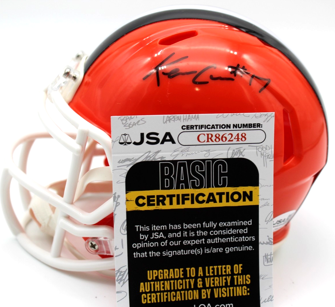 Kevin KC Concepcion Signed Cleveland Browns Mini Helmet w/JSA COA CR86248