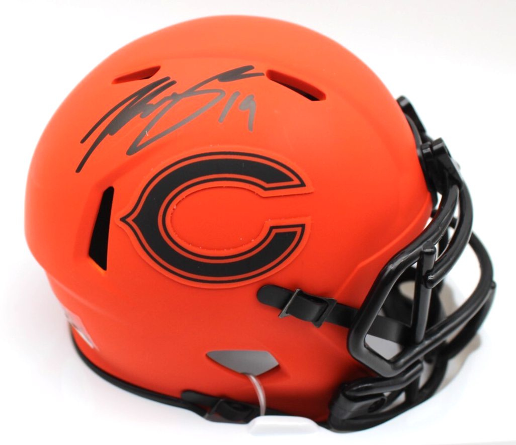 Tory Taylor Signed Chicago Bears Rave Mini Football Helmet w/JSA COA CG05049