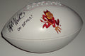 Brady White signed Arizona State Sun Devils logo football w/coa