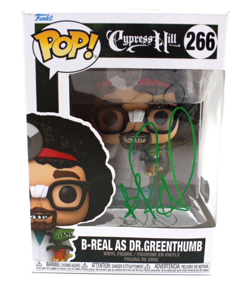 B-Real AS Dr. Greenthumb Cypress Hill Signed Funko Pop w/Beckett COA BH014008