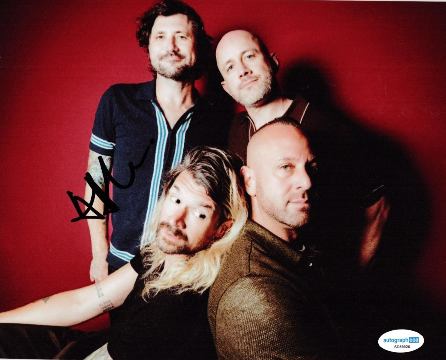 Adam Lazzara Taking Back Sunday Rock N Roll Signed 8x10 Photo w/ACOA SD59926