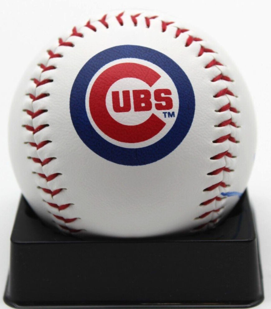 James Triantos Signed Major League Chicago Cubs Logo Ball w/Beckett BAS BR93219