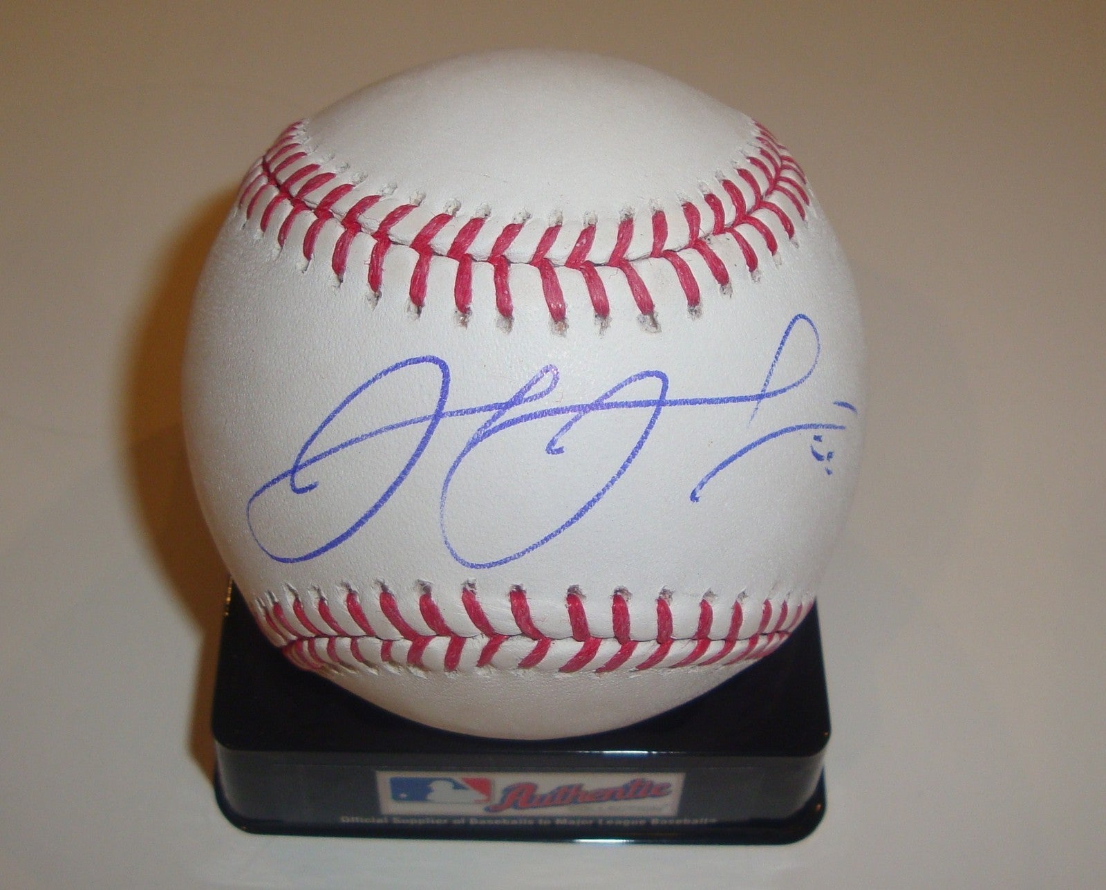 Josh Johnson Signed Baseball w/COA 2012 Miami Marlins Official MLB