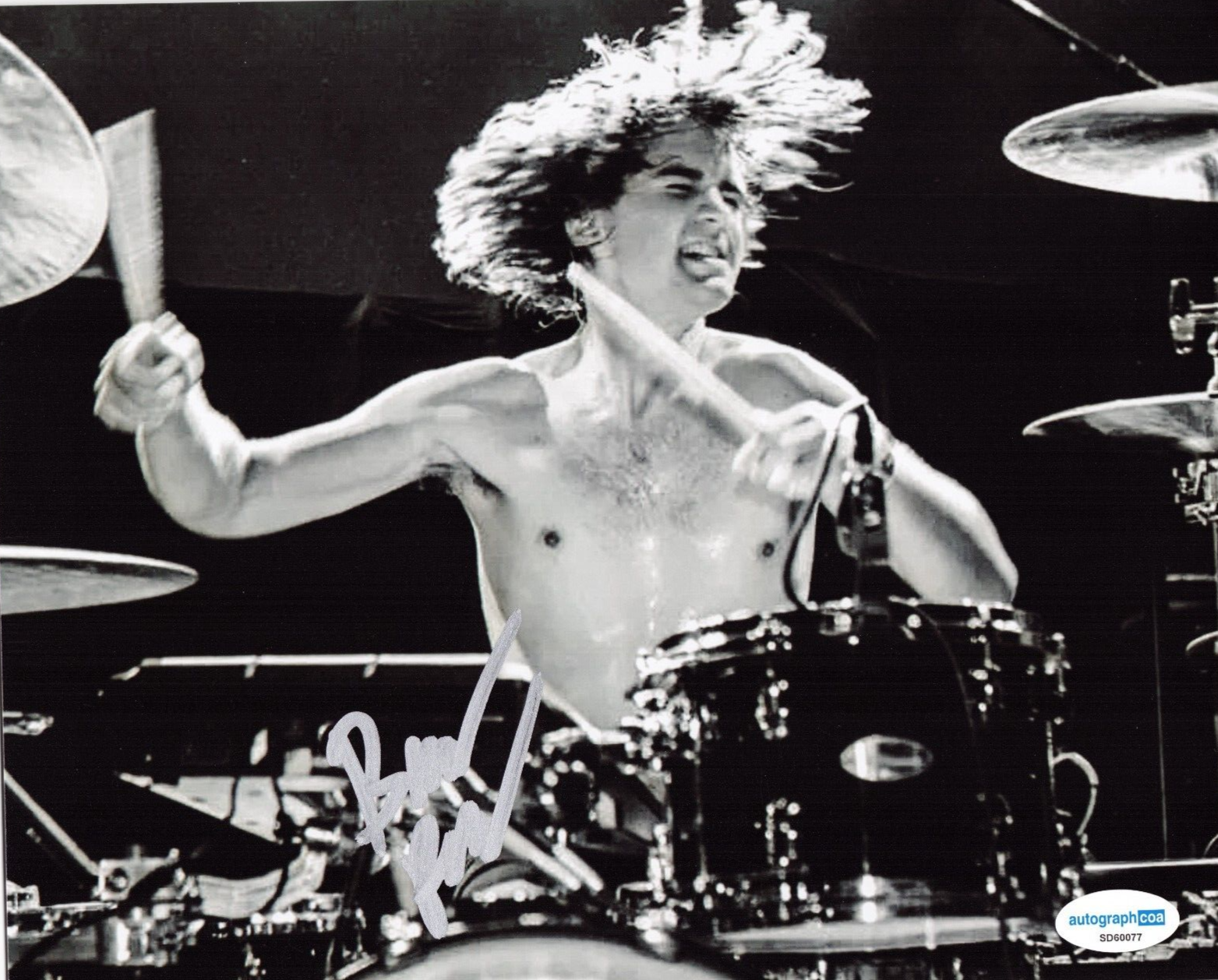 Brandon Pertzborn Offspring Rock N Roll Drummer Signed 8x10 Photo w/ACOA SD60077
