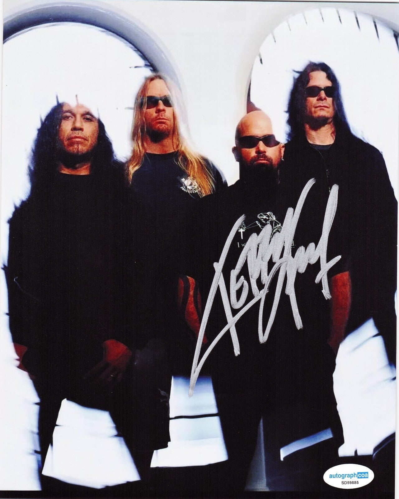 Kerry King Slayer Rock N Roll Thrash Metal Signed 8x10 Photo w/ACOA SD59885