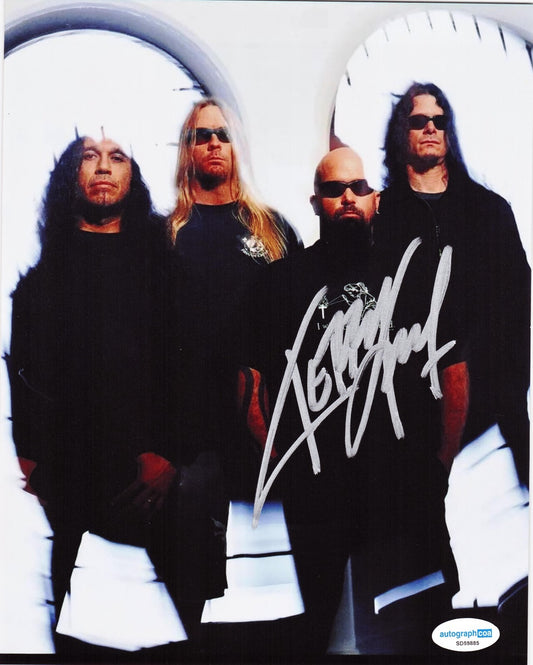 Kerry King Slayer Rock N Roll Thrash Metal Signed 8x10 Photo w/ACOA SD59885