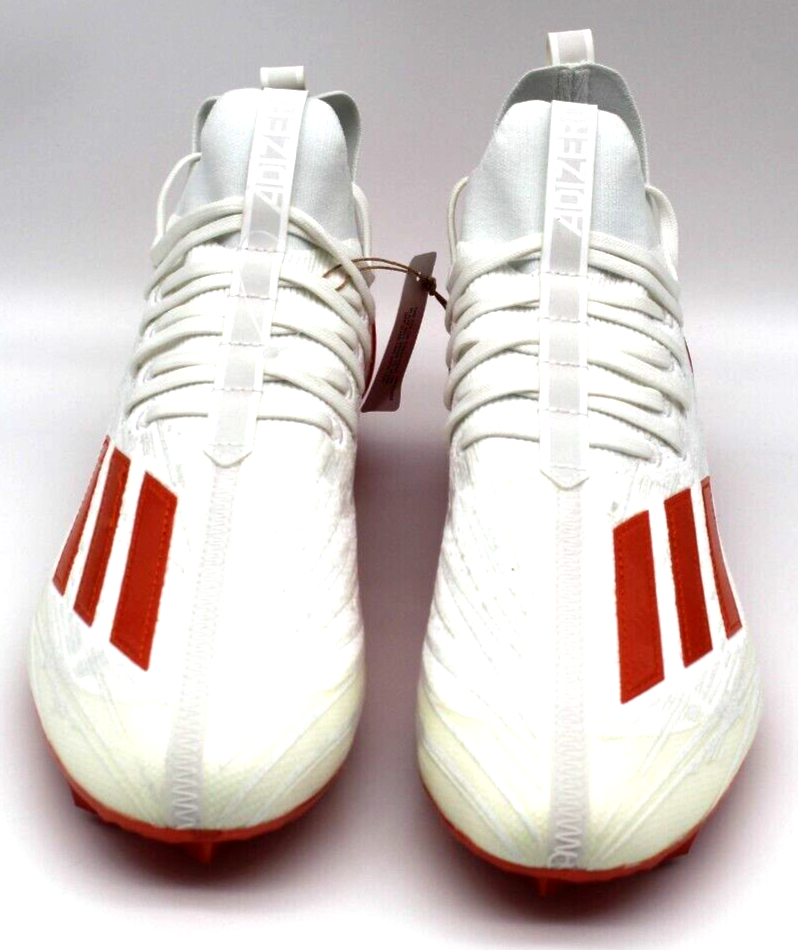 Adidas Adizero 12.0 Football Cleats White Orange HP8742 Men’s Size 12 New No Box