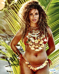 Kamie Crawford Signed 8x10 Photo Sports Illustrated Model w/ACOA SD27071