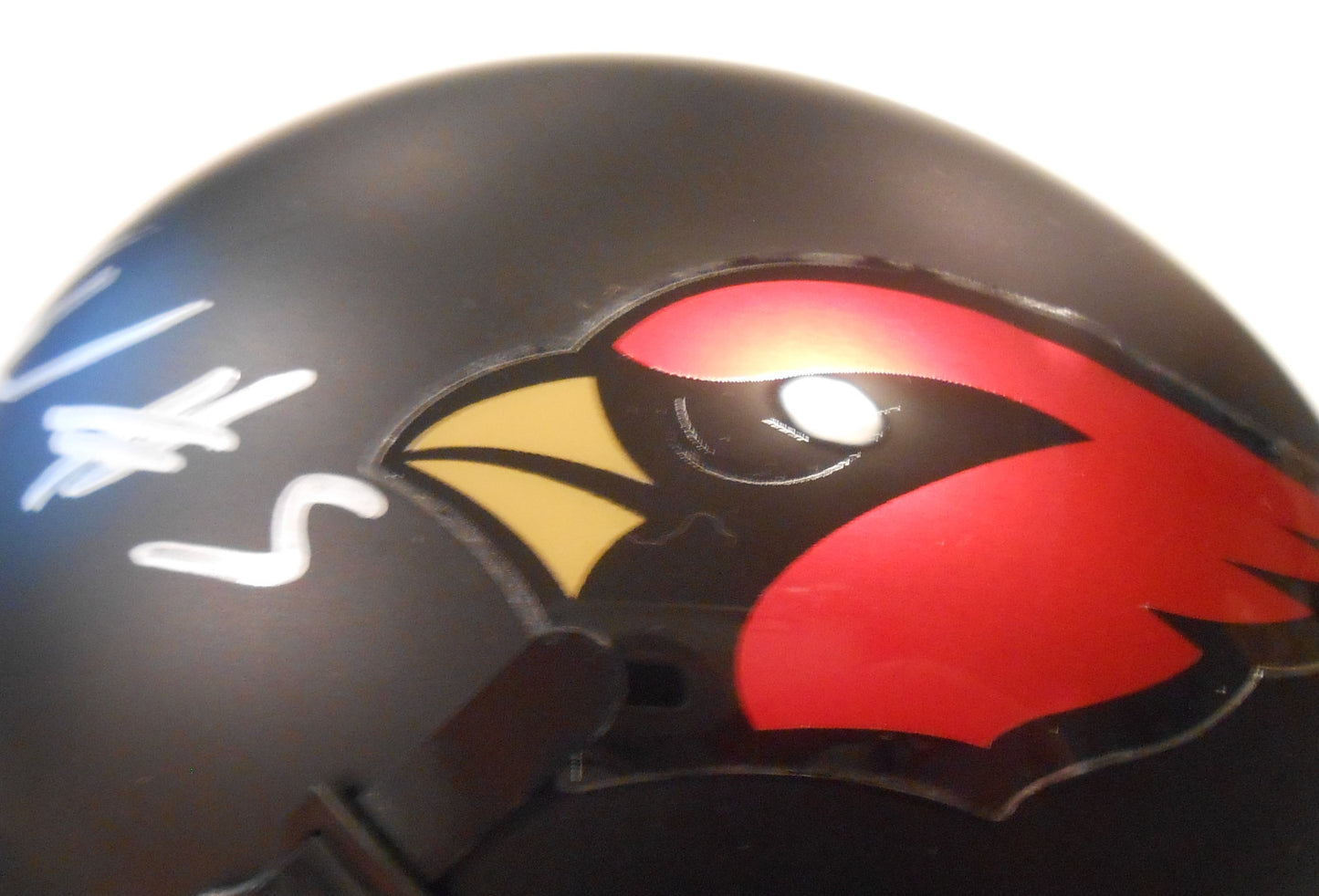 Robert Nkemdiche Signed Cardinals Custom Chrome Mini Helmet w/JSA COA SD19253