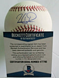 Hudson Potts Signed Official Major League Baseball Padres W/Beckett COA V77785