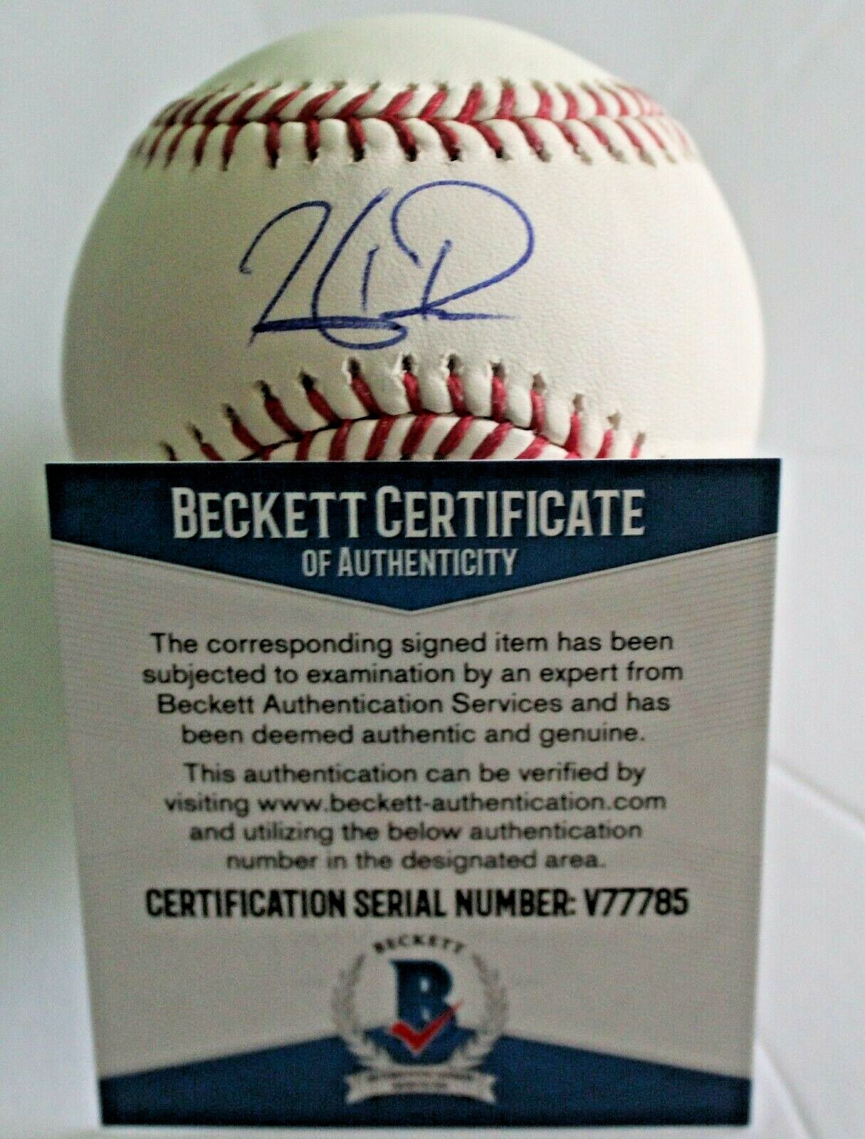 Hudson Potts Signed Official Major League Baseball Padres W/Beckett COA V77785