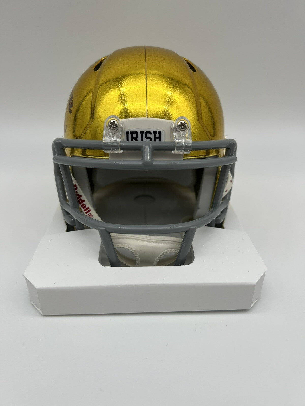 Logan Diggs Signed Notre Dame Fighting Irish Mini Helmet w/JSA COA Witness #4