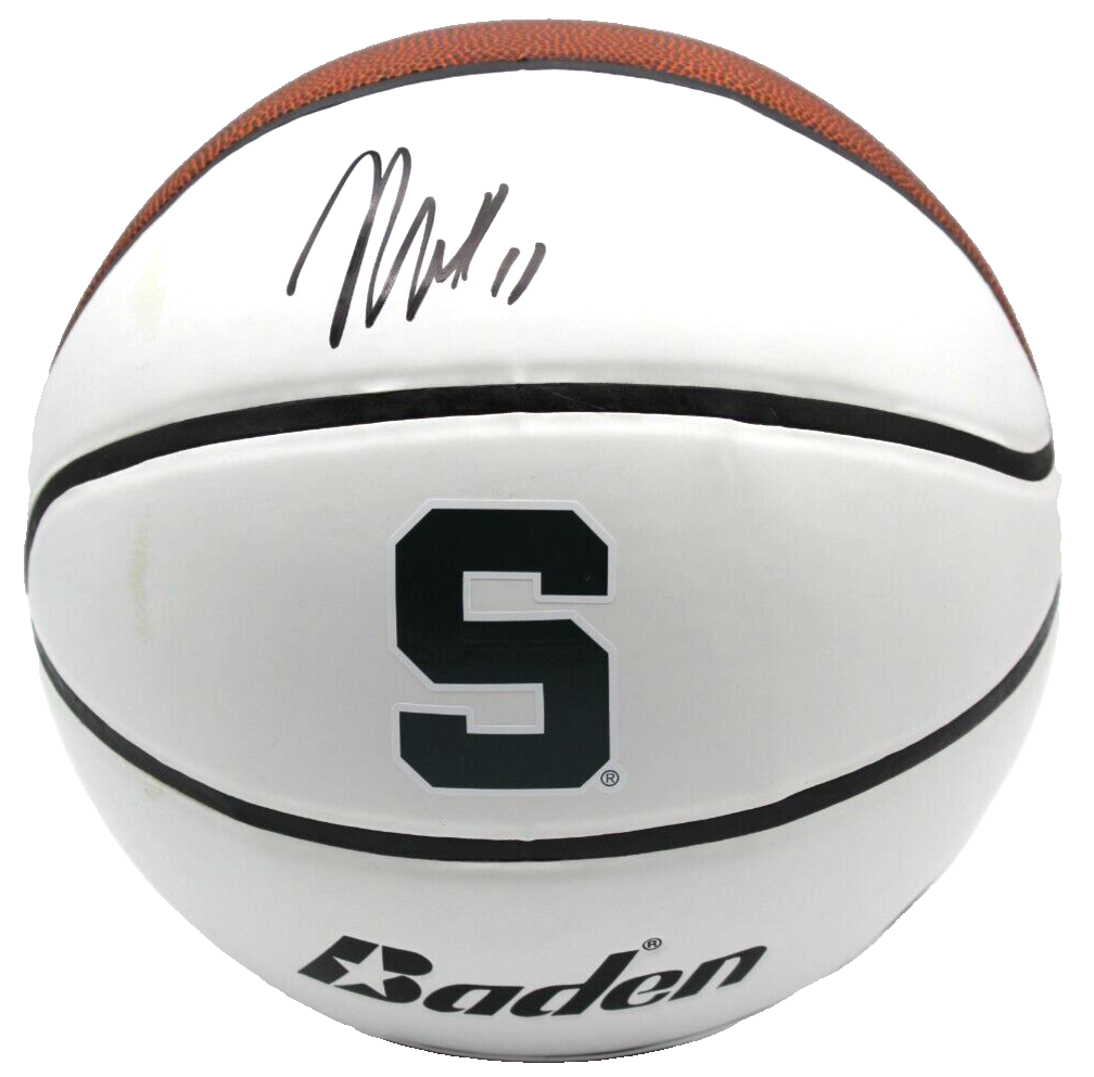 Jase Richardson Michigan State Spartans Signed Basketball W/Beckett COA BR32925