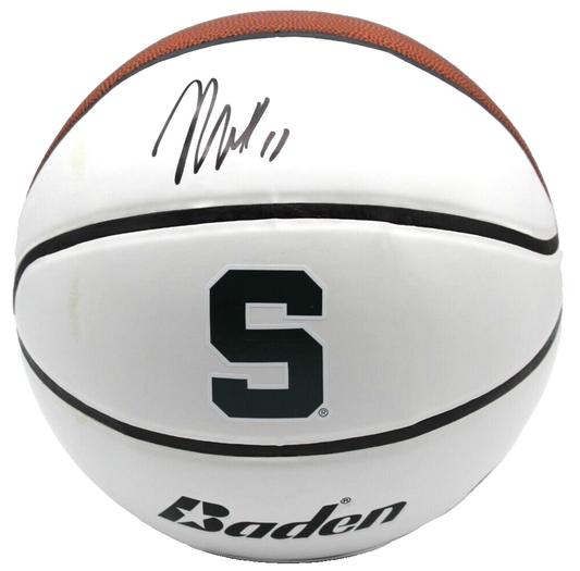 Jase Richardson Michigan State Spartans Signed Basketball W/Beckett COA BR32925