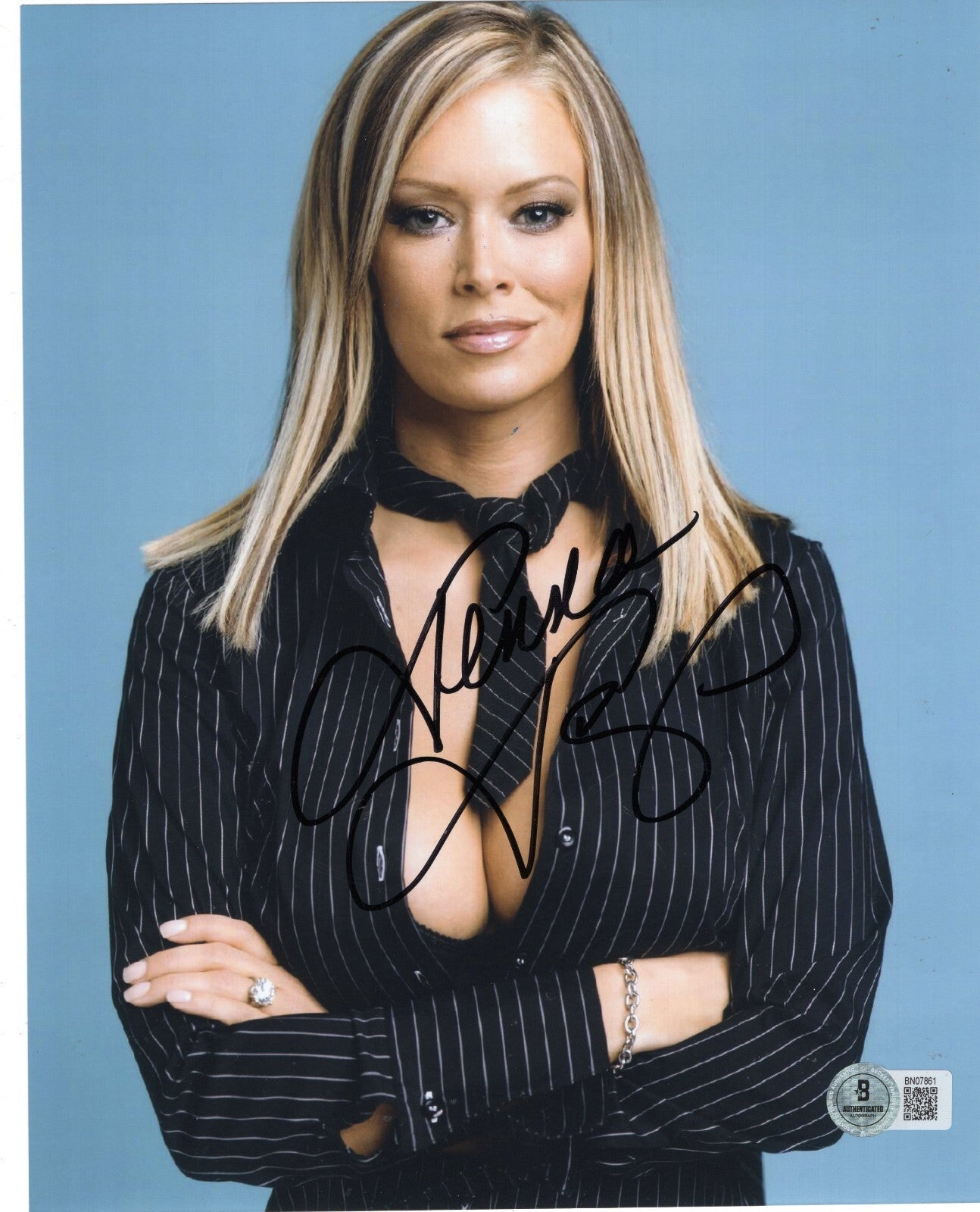 Jenna Jameson Signed Adult Movie Star XXX 8x10 Photo w/Beckett COA BN07861